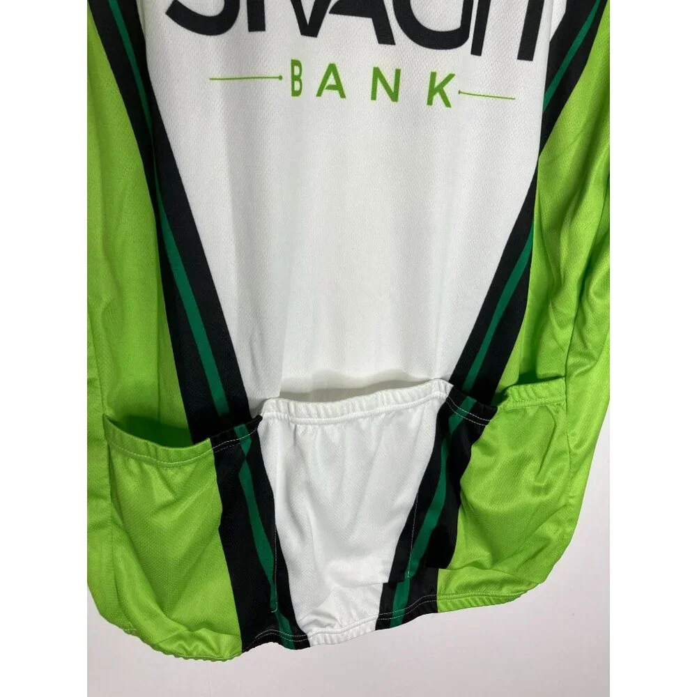 Primal Men's XL Skagit Bank Cycling Jersey Green White